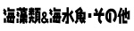 海藻類＆海水魚・その他